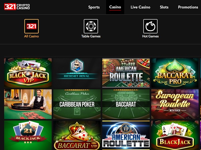 321 crypto casino promo code